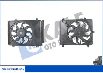 Radyatör Fan ve Motoru  KALE 354745  253800X150 253800X050 253800X200
