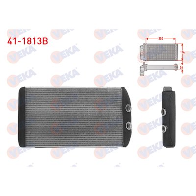 Kalorifer Radyatörü  Iveco Daily Kargo Aracı  (Sommer)(2014->)  VEKA 41-1813B