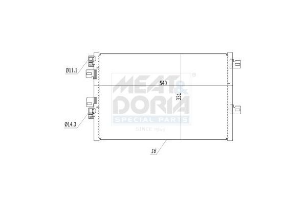 Klima Radyatörü  Nissan Kubistar (X76)(07.2003->)  BOSCH 1 986 AD2 337
