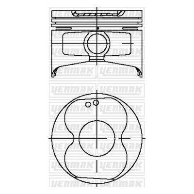 Piston (81.00MM-0.50)  YENMAK 39-03978-050-NPR