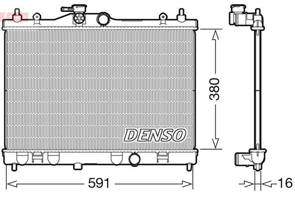 Su Radyatörü  DENSO DRM46040