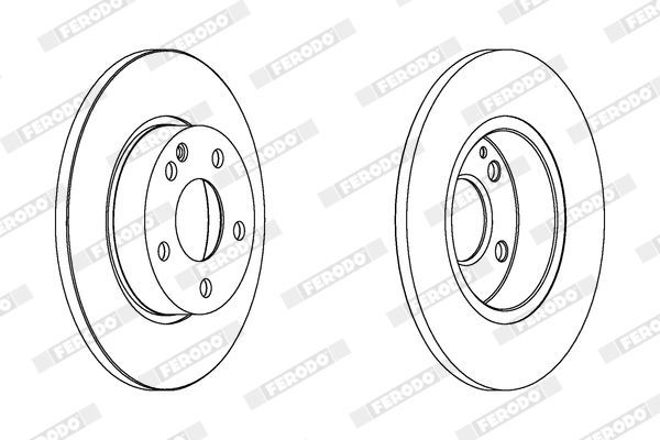 Fren Disk Ayna Ön Sağ ve Sol FERODO DDF1219C