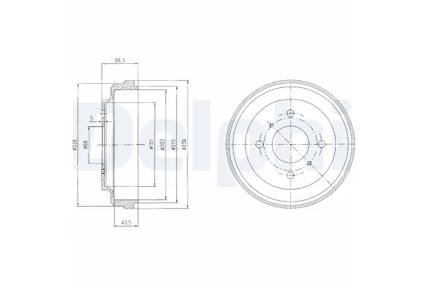 Kampana Arka Sağ veya Sol Nissan Almera (N16/E)(01.2000->)  DELPHI BF481
