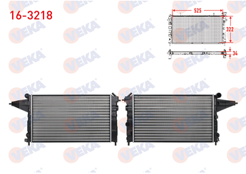 Su Radyatörü  VEKA 16-3218  LTR133327