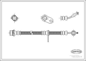 Fren Hortumu Ön Sağ ASPART 3HOS1422  9008094060