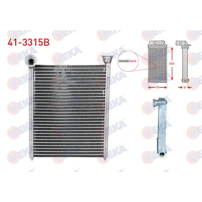 Kalorifer Radyatörü  Peugeot 508 (10.2010->)  VEKA 41-3315B