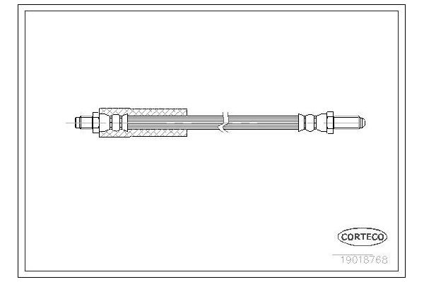 Fren Hortumu Ön Sağ veya Sol Ford Escort 3/5 Kapı/S.Wagon/Cabr./Express (1981->)  FROW 502.1112.001