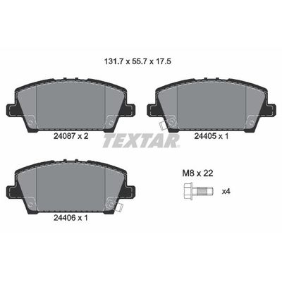 Fren Disk Balata Ön Honda Civic HB (FK)(09.2005->)  AYD 60290C