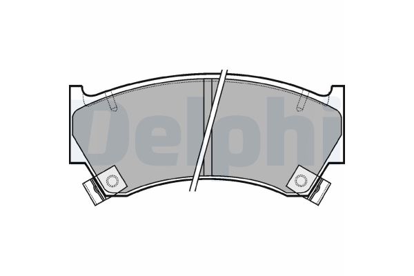 Fren Disk Balata Ön Nissan Almera (N15)(07.1995->)  DELPHI LP1590