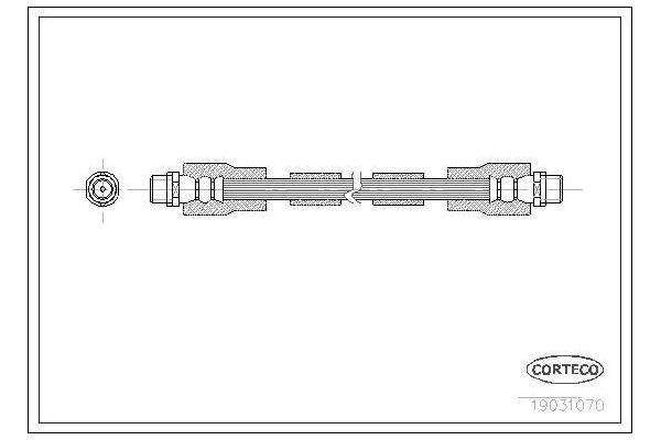 Fren Hortumu Ön Sağ veya Sol Volkswagen Passat W8 Sedan/Variant (3B3/3B6)(07.2001->2005)  DELPHI LH0213