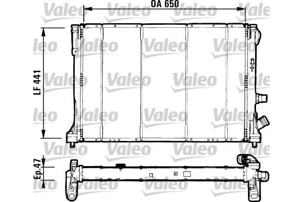 Su Radyatörü  Renault Laguna (B56)(04.1998->)  VALEO 731129