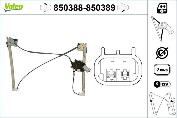 Cam Krikosu Ön Sol VALEO 850388