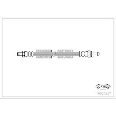 Fren Hortumu Arka Sağ veya Sol Ford Puma (CCE)(06.1997->)  CORTECO 19030287