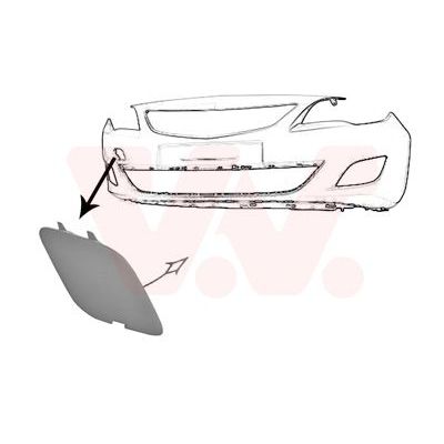 Tampon Çeki Demir Kapağı Ön Opel Astra J HB (12.2009->)  GVA 9590172