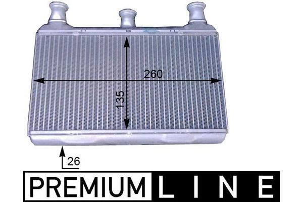 Kalorifer Radyatörü  BMW 6 Serisi Coupe (E63)(2003->)  MAHLE AH 115 000P