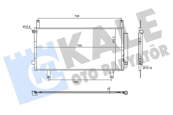 Klima Radyatörü  Honda CR-V (RW)(10.2018->)  KALE 382595