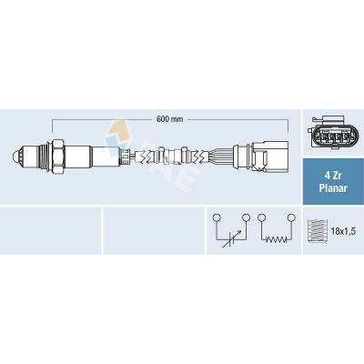 Oksijen (Lambda) Sensörü  Volkswagen Passat (3C2)(03.2005->2010)  FAE 77458