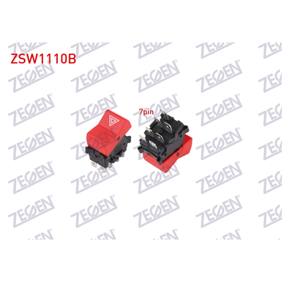 Dörtlü Flaşör Düğmesi  ZEGEN ZSW1110B