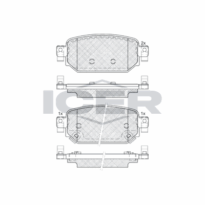 Fren Disk Balata Arka Mazda CX-3 (DK)(04.2015->)  AYD 60726A
