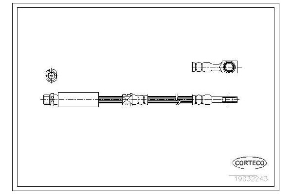 Fren Hortumu Ön Sağ veya Sol Opel Astra G Cabrio (2001->)  SVAC 30-0117