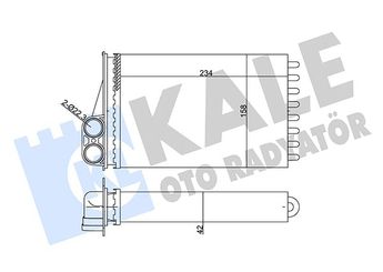 Kalorifer Radyatörü  KALE 352055  6448P9 6448 P9