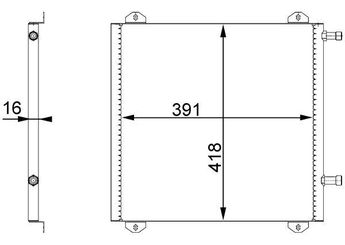 Klima Radyatörü  MAHLE AC 675 000S  8671017593 7700428315 7700433077 86 71 017 593 77 00 428 315 77 00 433 077