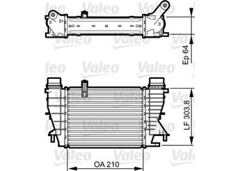 Turbo Radyatörü  VALEO 818251  144618748R