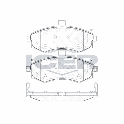 Fren Disk Balata Ön Hyundai Elantra (XD)(2000->)  AYD 60184BA