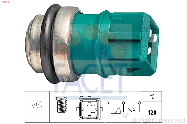 Hararet Müşürü  Volvo V40 S.Wagon [Combi] (09.1995->)  FACET 7.3550