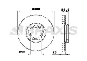 Fren Disk Ayna Ön Sağ ve Sol BRAXIS AD0196  1503287 1543340