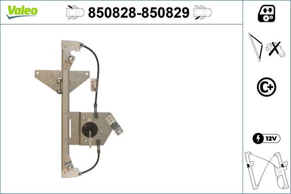 Cam Krikosu Arka Sol VALEO 850828