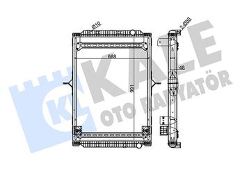 Su Radyatörü  KALE 350155  1640003190 5001867210 7420775792 74 20 775 792 7485013126 74 85 013 126 7485013127 74 85 013 127 7421699253 7484201975 7485013165 7485020213 7485026213