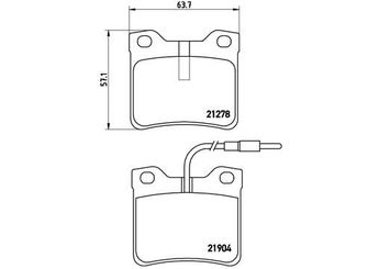 Fren Disk Balata Arka BREMBO P 50 030  A0034200020 425081 425193 E172223 24204820 0024204820 34200020 0034200020 342000200010 00342000200010 6384230110 A0024204820 A00342000200010 A6384230110 1617253380