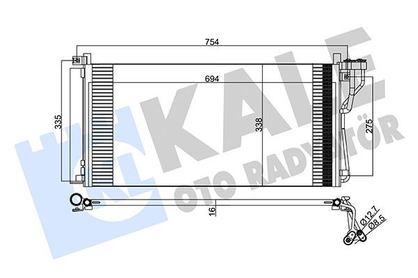 Klima Radyatörü  Kia Magentis (MG)(2006->)  KALE 379800
