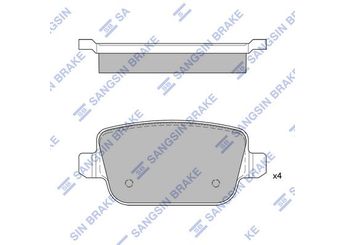 Fren Disk Balata Arka SANGSIN SP2101-R  1477803 1459408 1439867 1438867 15662234 1566234 1682005 1756395 306715760 6G9012M008GD 6G912M008GC 6G912M008GF 6G912MM08GC ME6G9J2M008GA LR003655 LR003657 LR023888 30671576 30794553