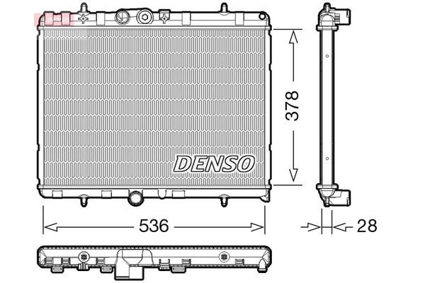 Su Radyatörü  DENSO DRM07004