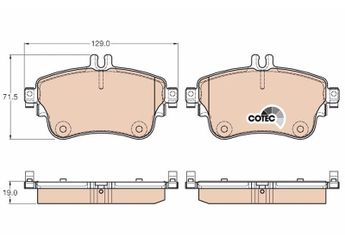 Fren Disk Balata Ön SANGSIN SP1972  A0084200420 64204820 006 420 48 20 84200420 008 420 04 20 A0064204820 A 006 420 48 20 A 008 420 04 20