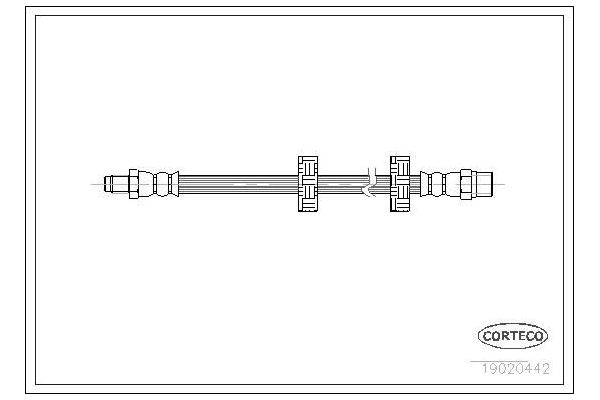 Fren Hortumu Ön Sağ veya Sol Volkswagen Polo I (861)(04.1975->1981)  BREMBO T 85 047