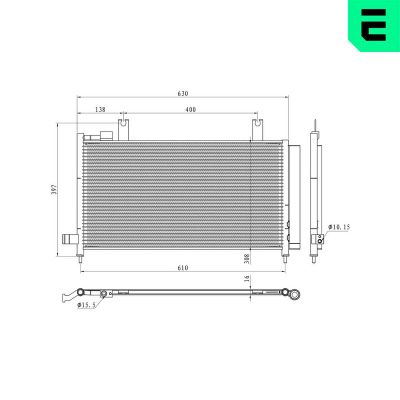 Klima Radyatörü  Fiat Sedici (189)(2006->)  ERA 667416