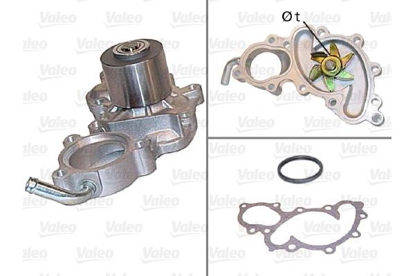 Devirdaim Su Pompası  Toyota Hilux (KUN)(2005->)  MAHLE CP 203 000S