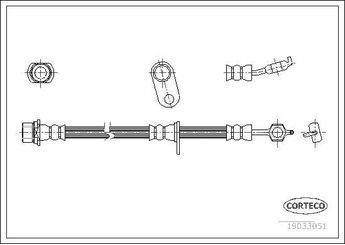 Fren Hortumu Ön Sağ BREMBO T 83 139  9008094A60 9094702A84 90947W2048