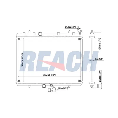 Su Radyatörü  Peugeot 308 CC Cabrio-Coupe (03.2009->)  VEKA 16-3106B