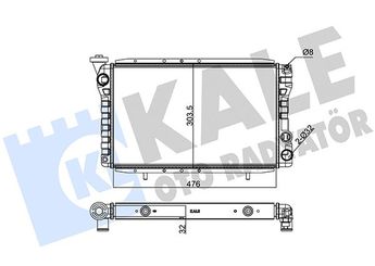 Su Radyatörü  KALE 0560012AL  8200308709 8200 308 709