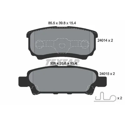 Fren Disk Balata Arka Mitsubishi Lancer Sportback/ 5 Kapı (CX0)(10.2008->)  OTOZONE FDA6068-R