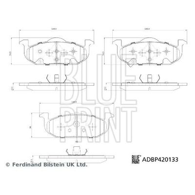 Fren Disk Balata Ön BLUE PRINT ADBP420133