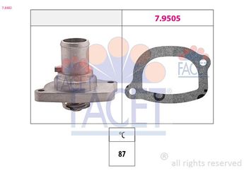 Termostat 87 °C  FACET 7.8482  46737644