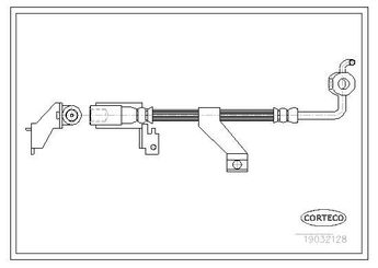 Fren Hortumu Ön Sağ SWAPP 40185  1075806 1041774 95AB2078AD 97AG2078CA