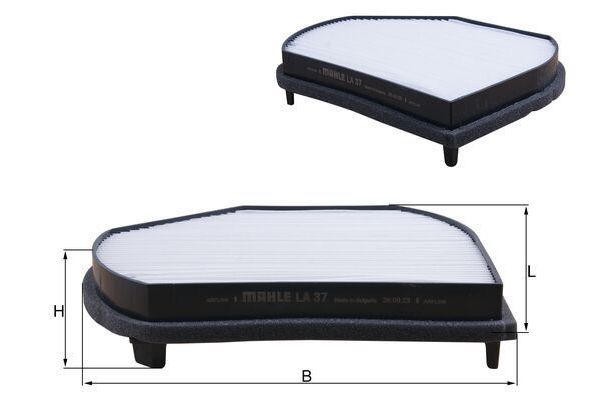 Polen Filtresi  Mercedes E -Serisi (Benzin) Sedan (BM 210)(05.1995->)  MAHLE LA 37