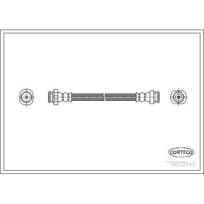 Fren Hortumu Arka Sağ veya Sol Nissan Serena (C23M)(07.1992->)  CORTECO 19032442