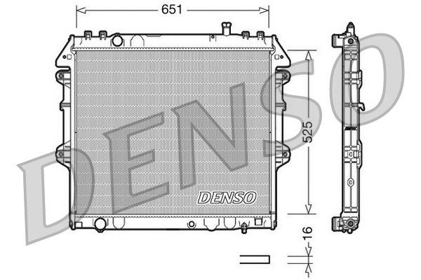 Su Radyatörü  DENSO DRM50038